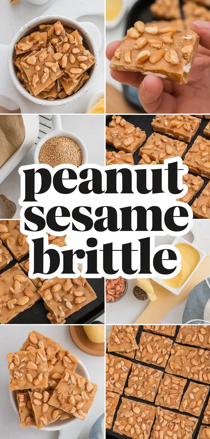 A photo of Peanut Sesame Brittle Recipe