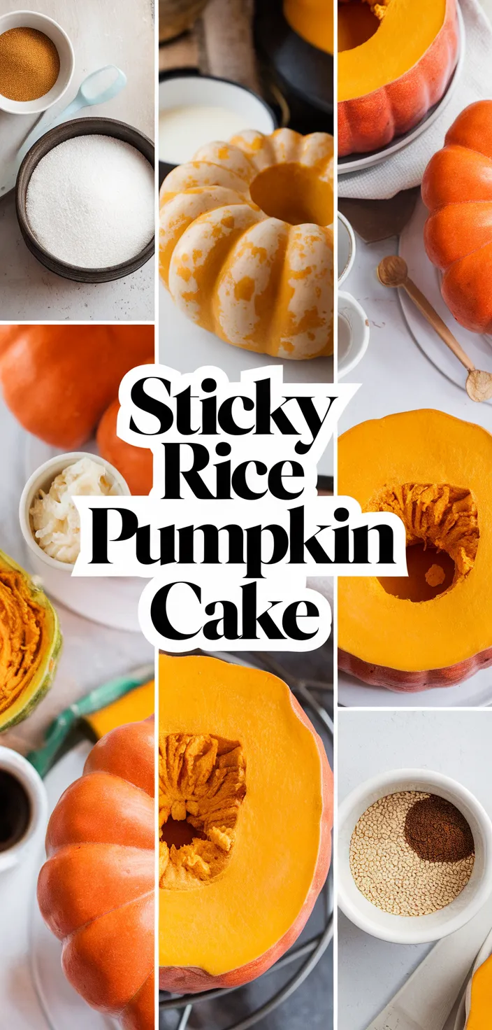 A photo of Sticky Rice Pumpkin Cake Recipe