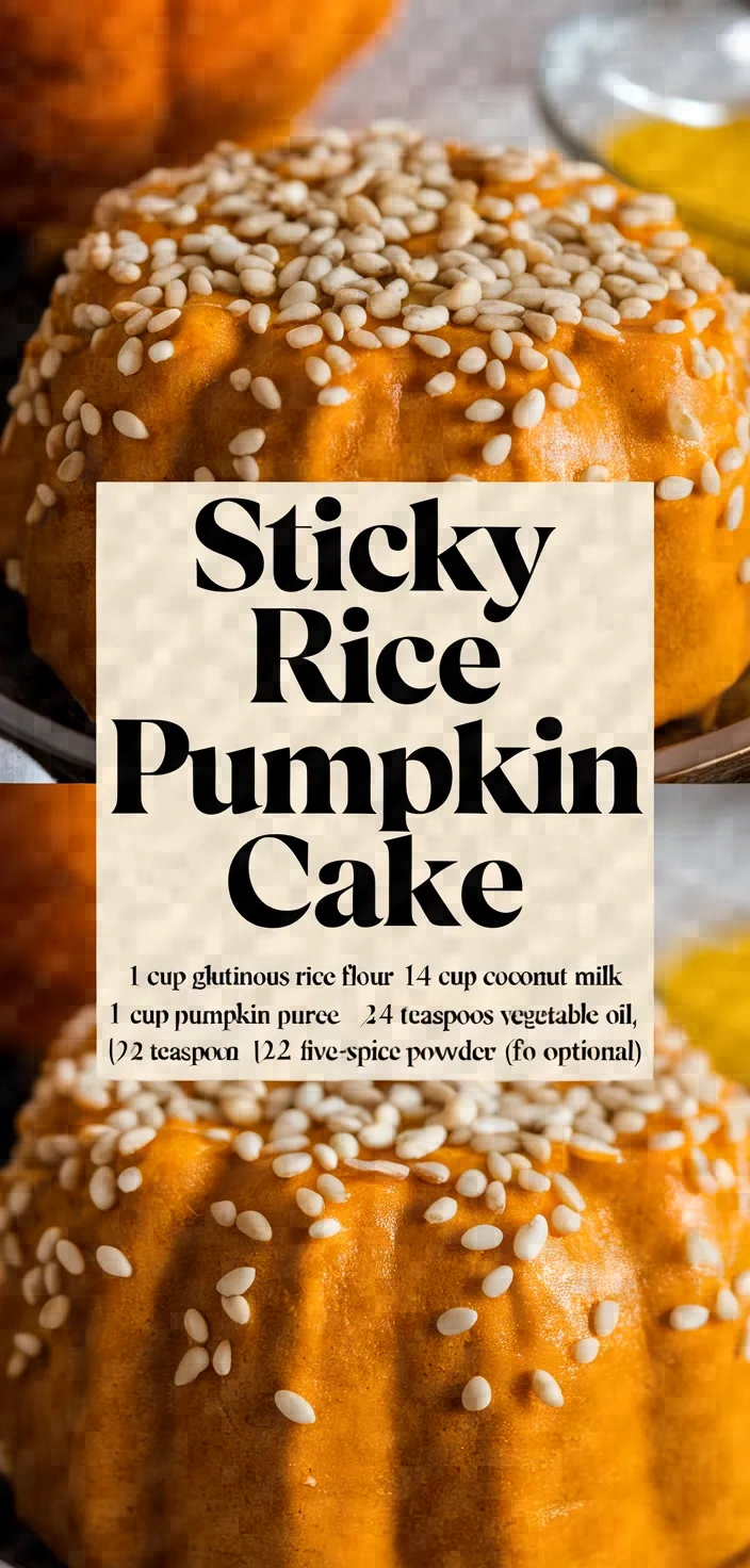 Photo of Sticky Rice Pumpkin Cake Recipe