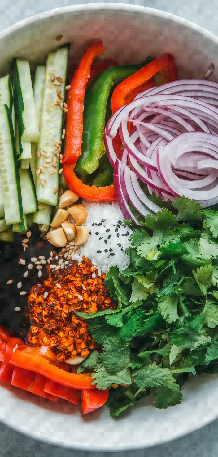 Ingredients photo for Xinjiang Tiger Salad Recipe