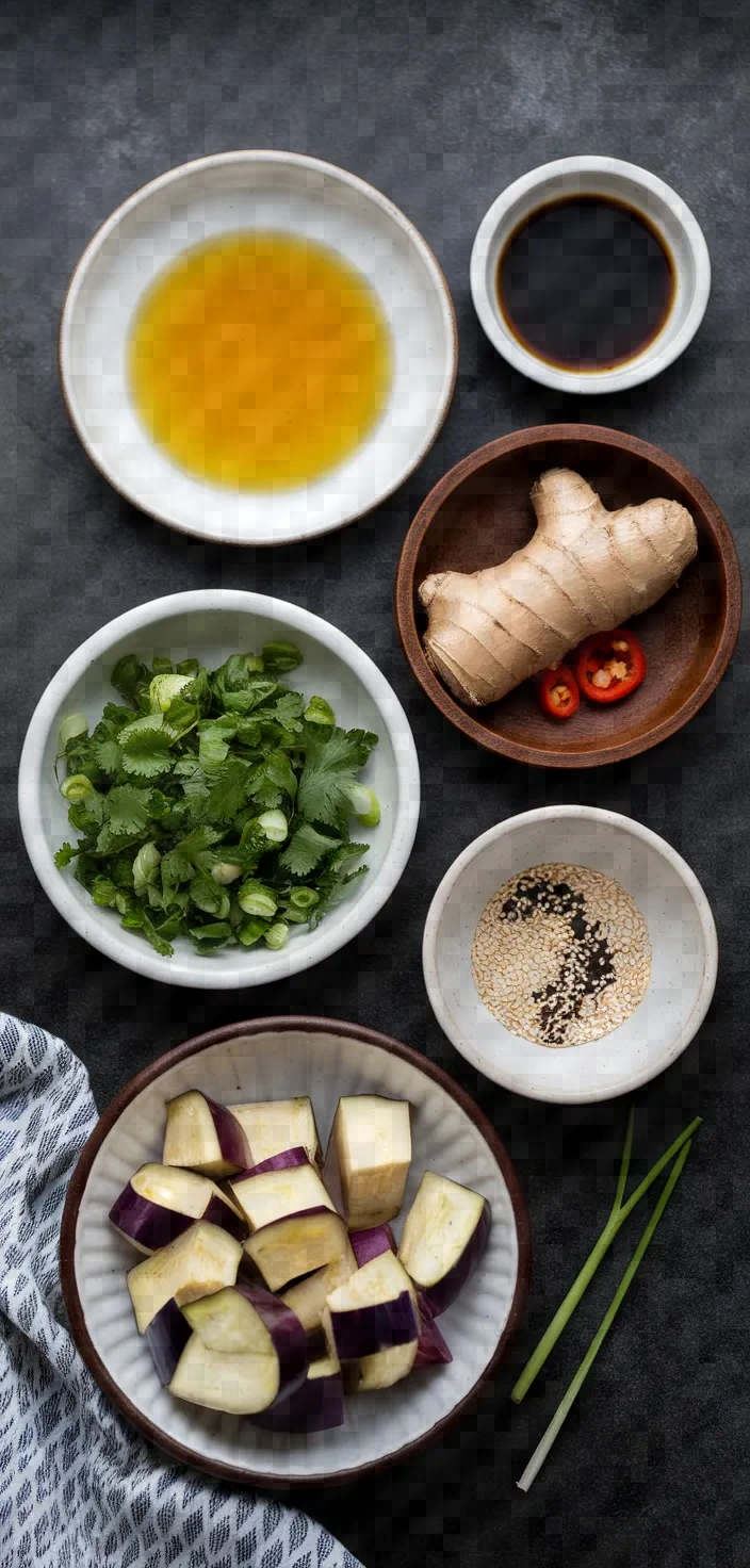 Ingredients photo for Aubergine In Plum Sauce Recipe