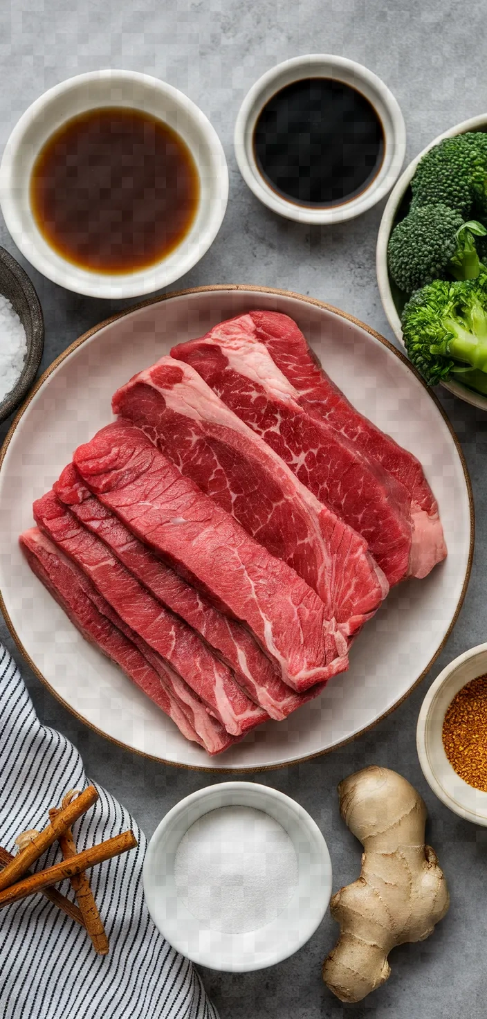 Ingredients photo for Beef Chinese Broccoli Recipe