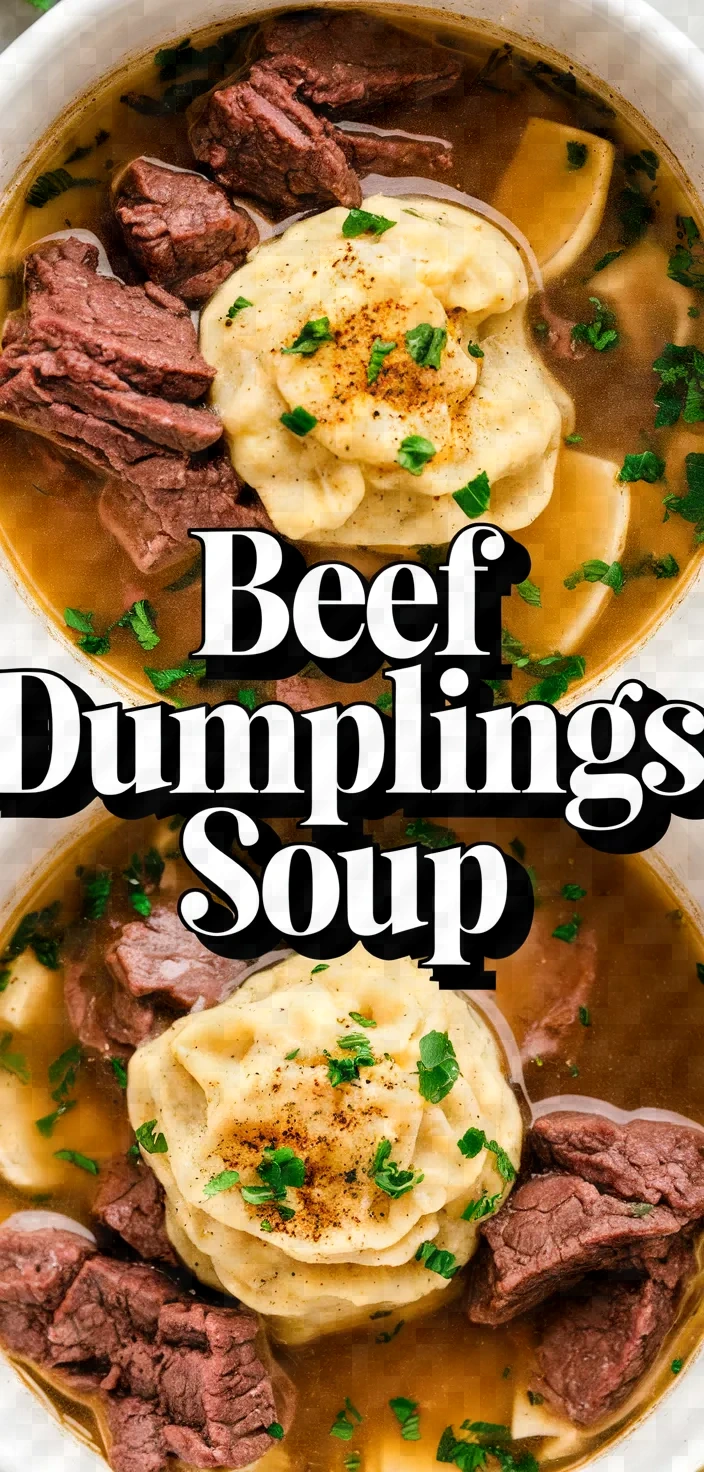 Photo of Beef Dumplings Soup Recipe