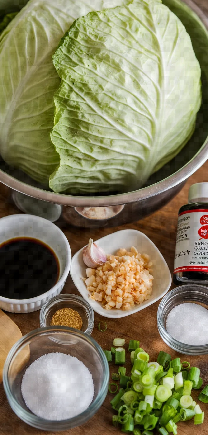 Ingredients photo for Chinese Cabbage Stir Fry Recipe