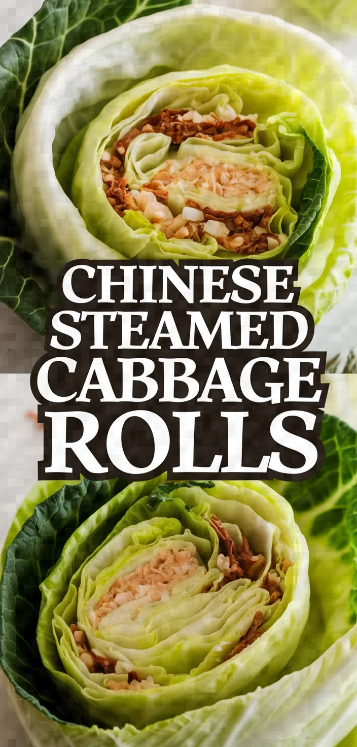 Chinese Steamed Cabbage Rolls Recipe