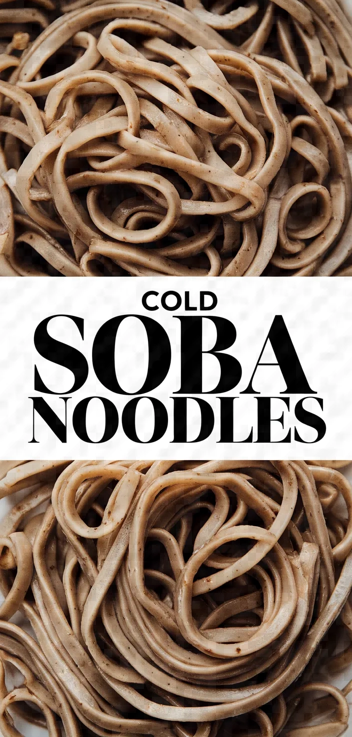 Cold Soba Noodles Recipe