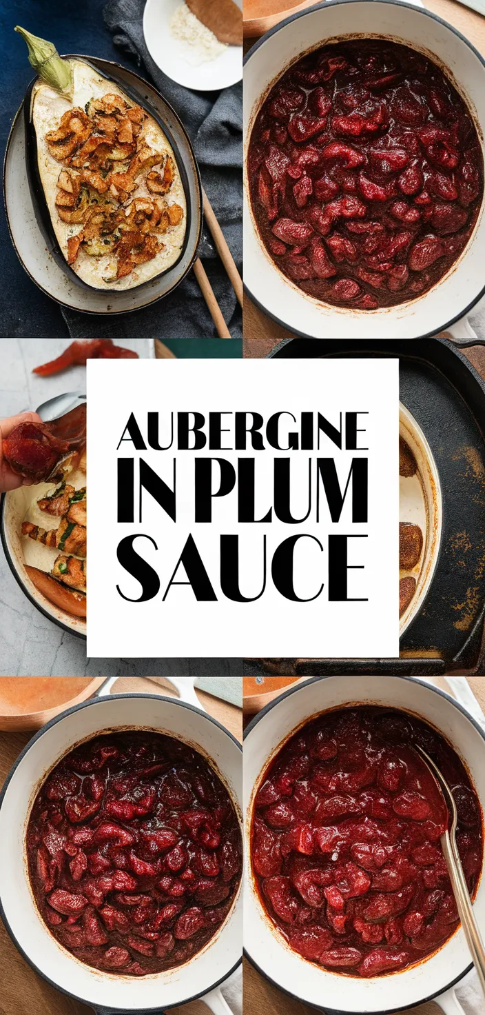 A photo of Aubergine In Plum Sauce Recipe