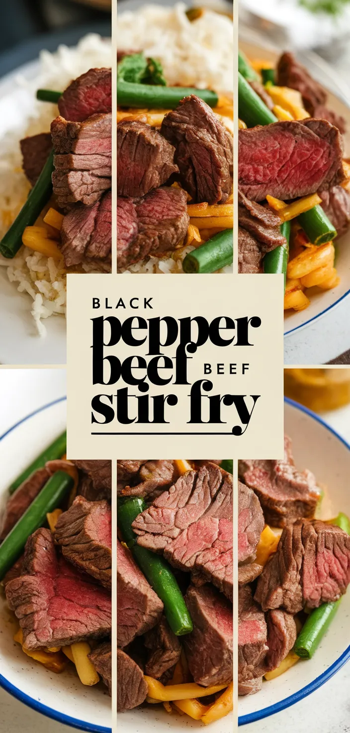 A photo of Black Pepper Beef Stir Fry Recipe