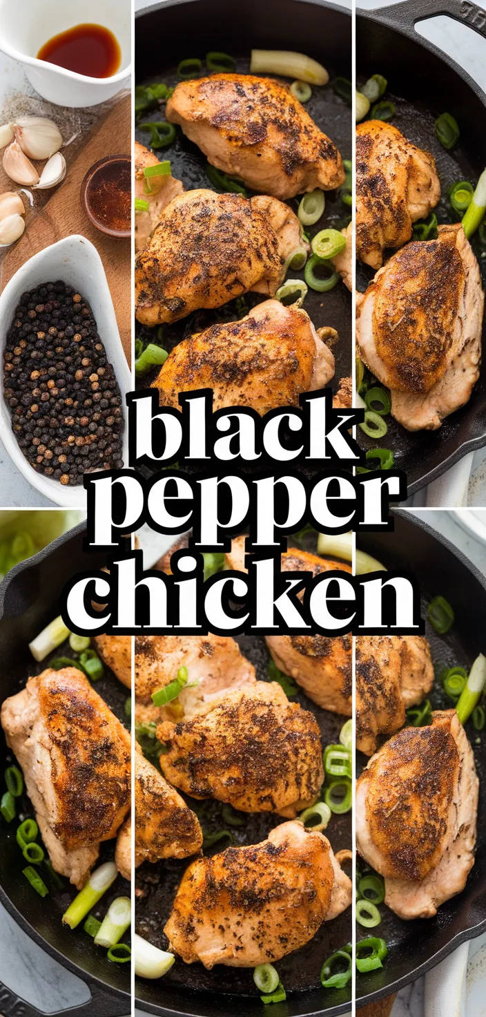 A photo of Black Pepper Chicken Recipe