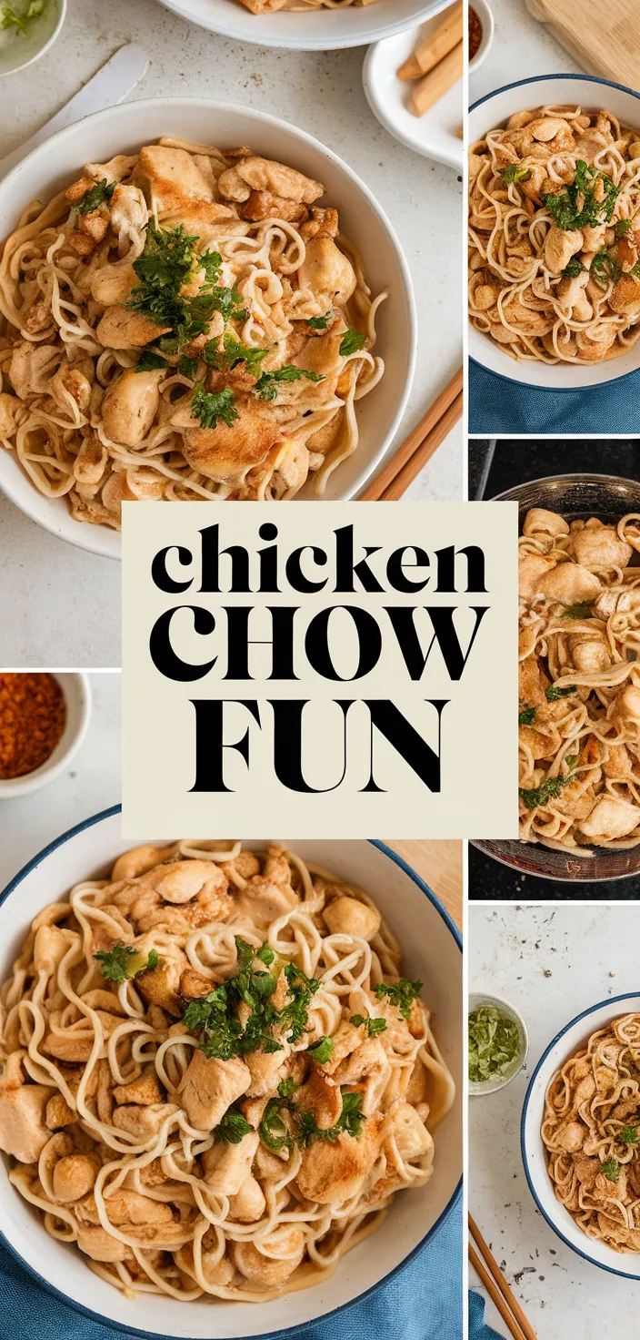 A photo of Chicken Chow Fun Recipe