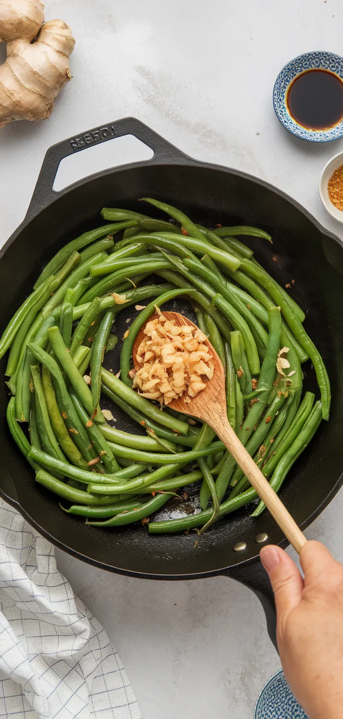 A photo of Dry Fried Green Beans Recipe