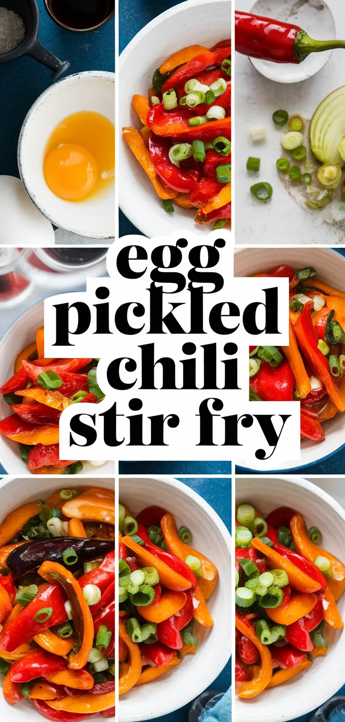 A photo of Egg Pickled Chili Stir Fry Recipe