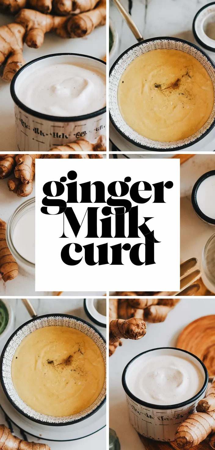 A photo of Ginger Milk Curd Recipe