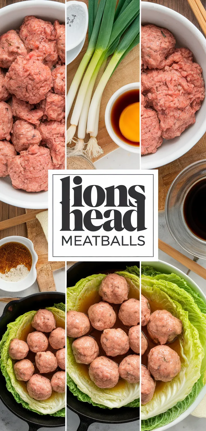 A photo of Lions Head Meatballs Recipe