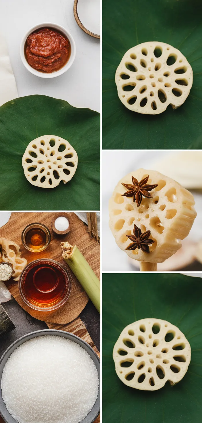 A photo of Lotus Root With Sticky Rice Recipe