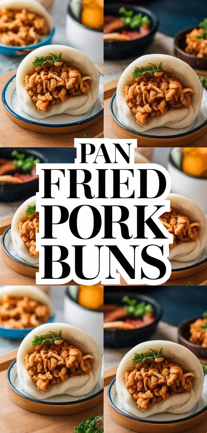 A photo of Pan Fried Pork Buns Recipe