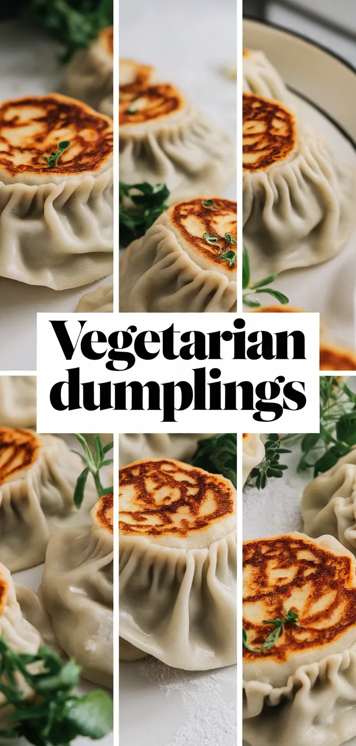 A photo of Pan Fried Vegetarian Dumplings Recipe