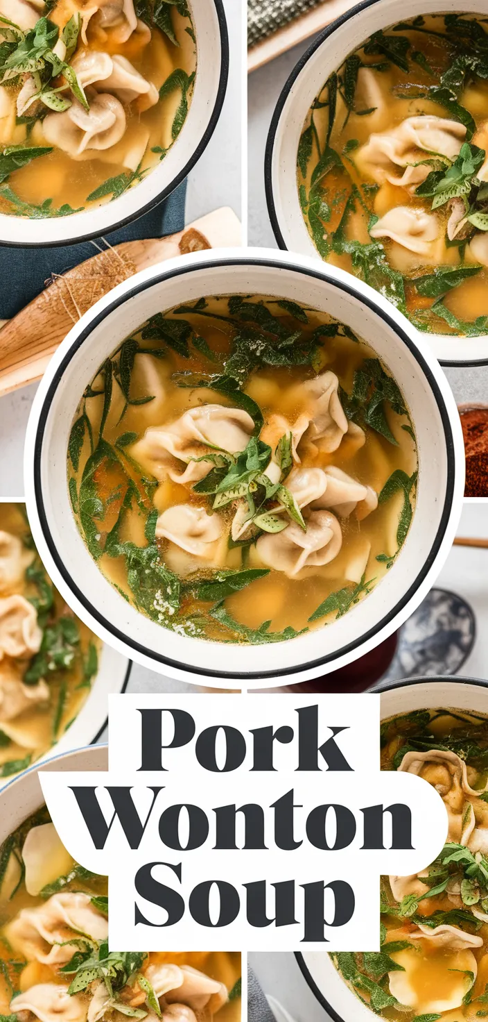 A photo of Pork Wonton Soup Recipe