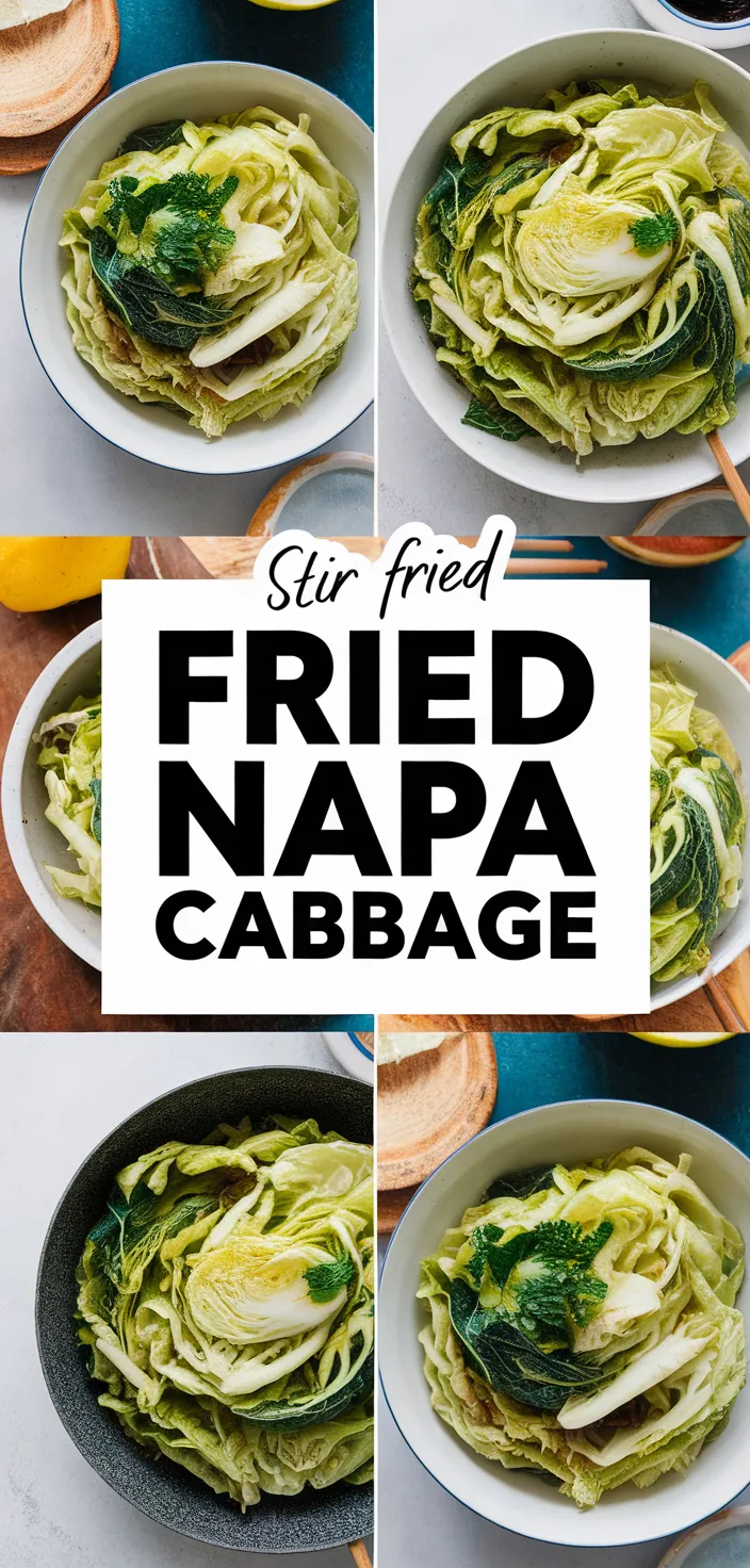 A photo of Stir Fried Napa Cabbage Recipe