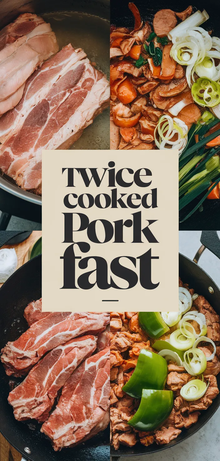 A photo of Twice Cooked Pork Fast Version Recipe