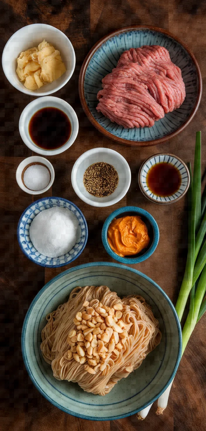 Ingredients photo for Dan Dan Noodles Recipe