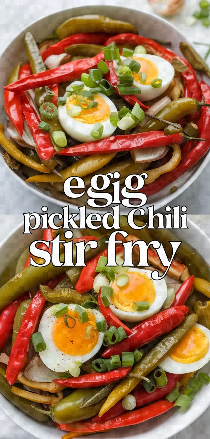 Photo of Egg Pickled Chili Stir Fry Recipe