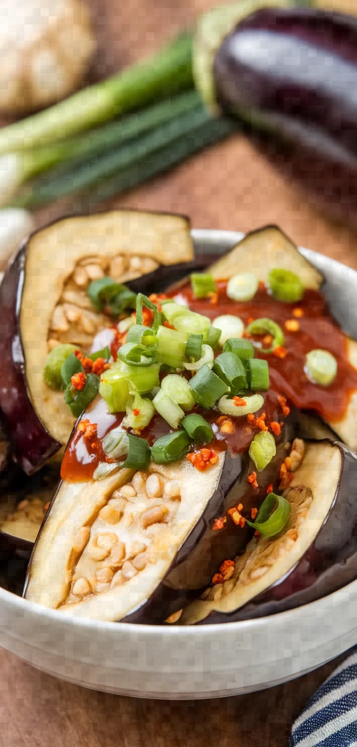 Ingredients photo for Eggplant With Garlic Sauce Recipe