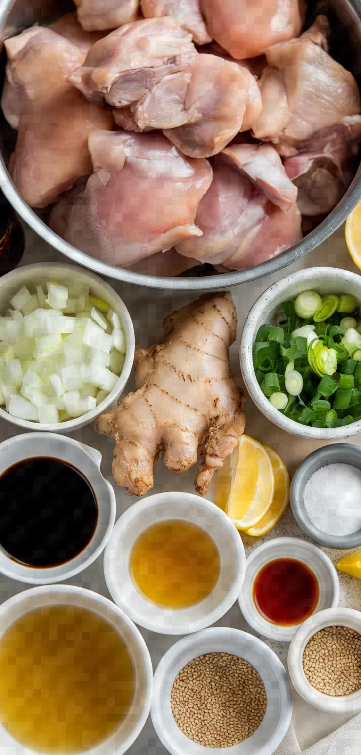 Ingredients photo for Ginger Chicken Recipe