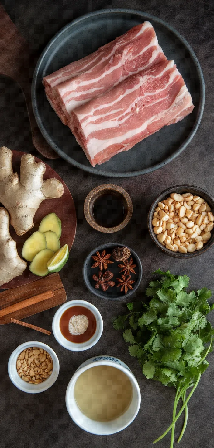 Ingredients photo for Gua Bao Pork Belly Buns Recipe