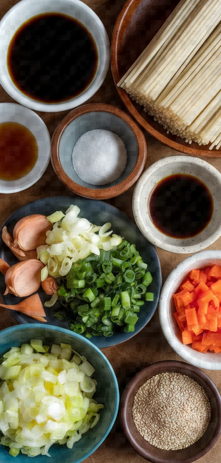 Ingredients photo for Hot Dry Noodles Recipe