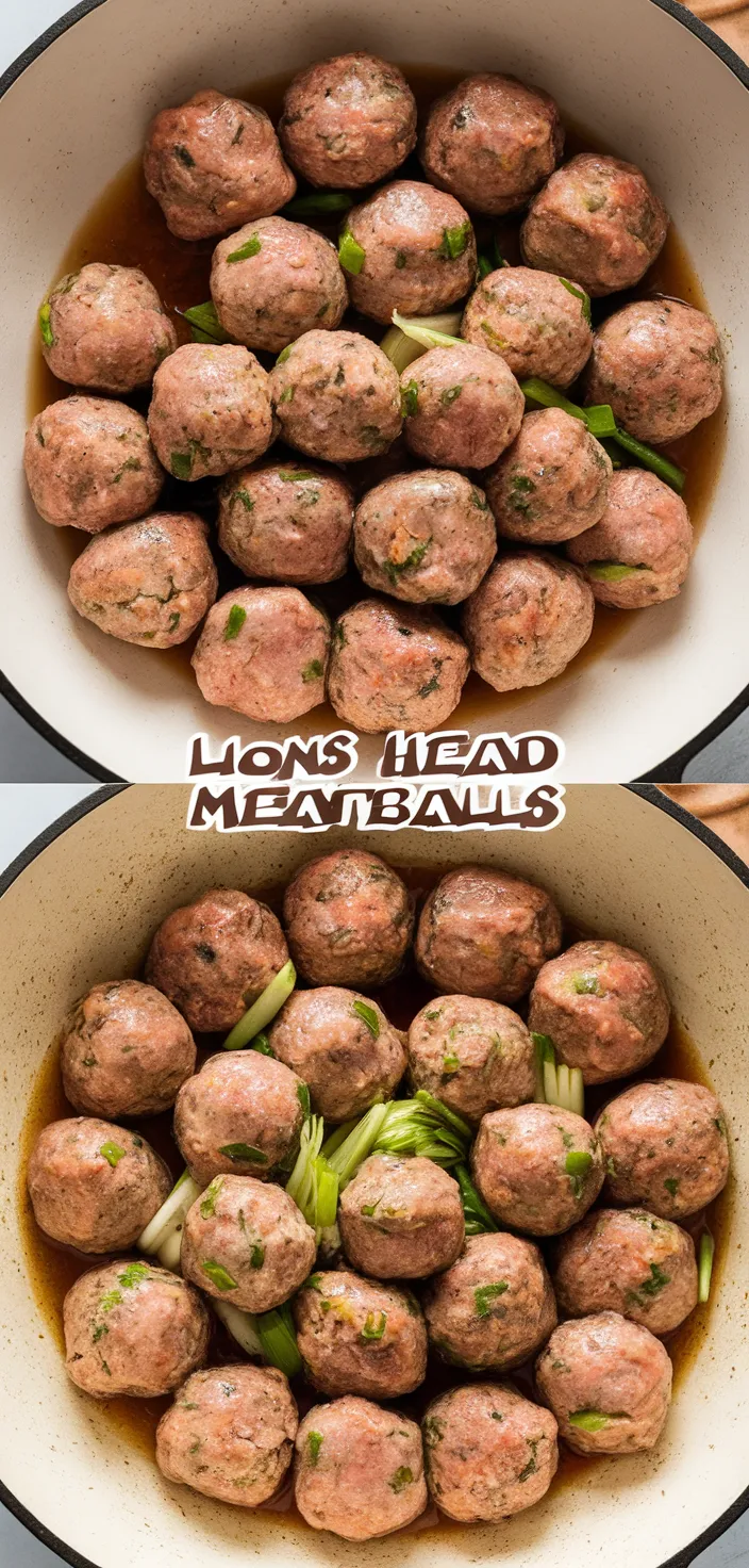 Lions Head Meatballs Recipe