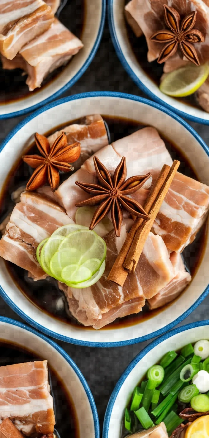 Ingredients photo for Red Cooked Pork Belly Recipe