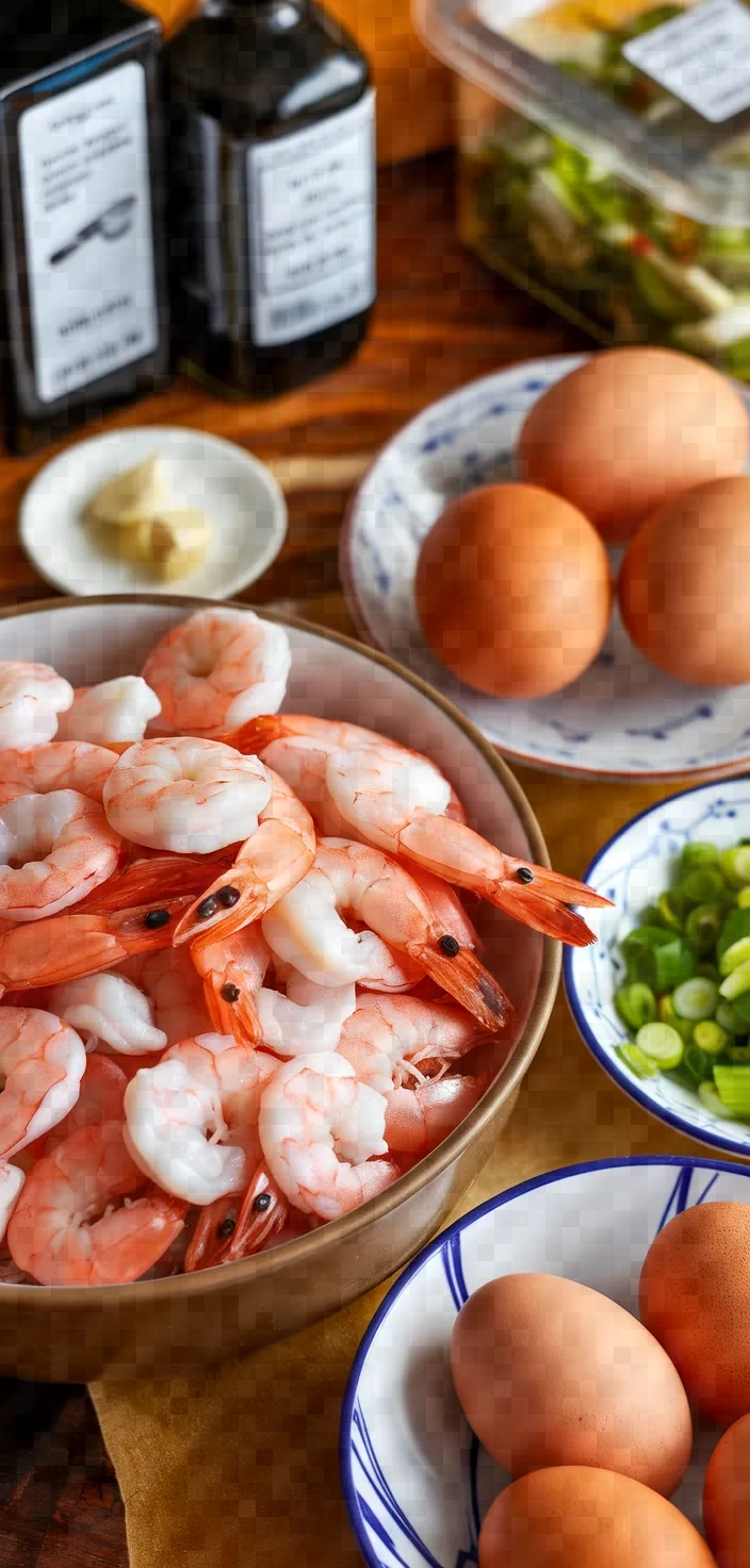 Ingredients photo for Shrimp Egg Stir Fry Recipe