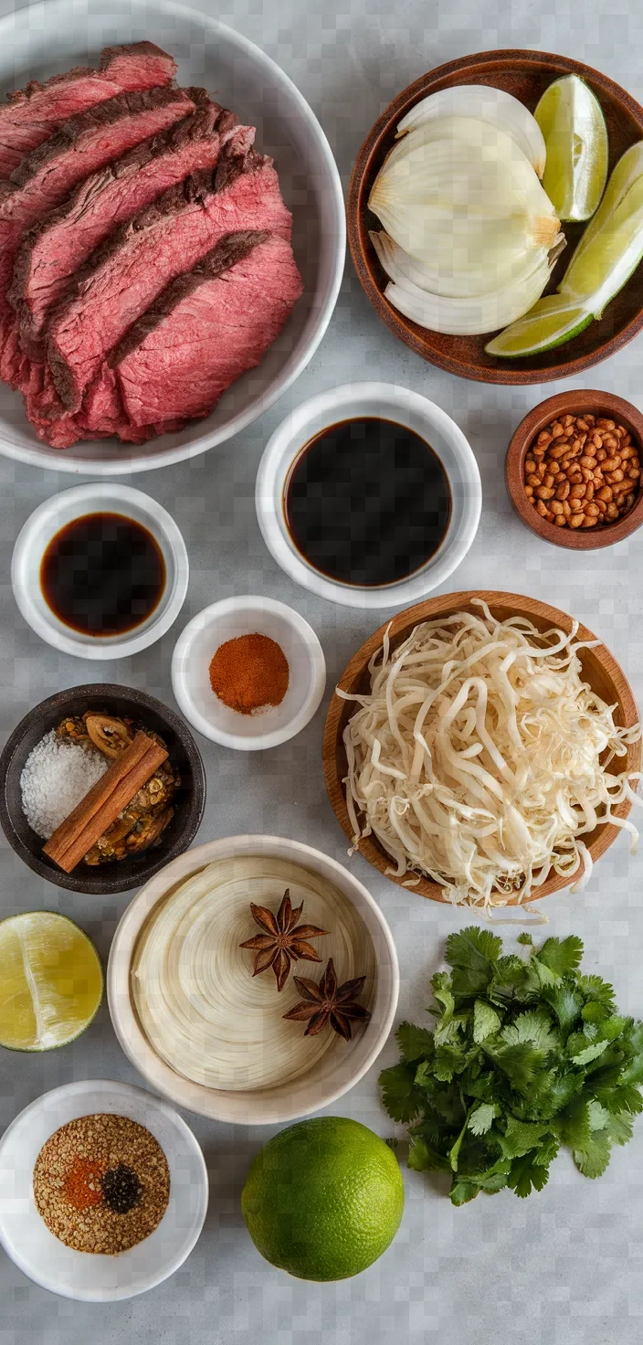 Ingredients photo for Spicy Beef Noodle Soup Recipe