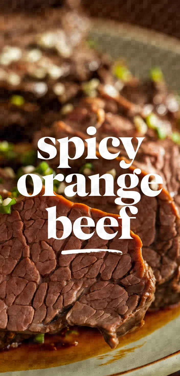 Spicy Orange Beef Recipe