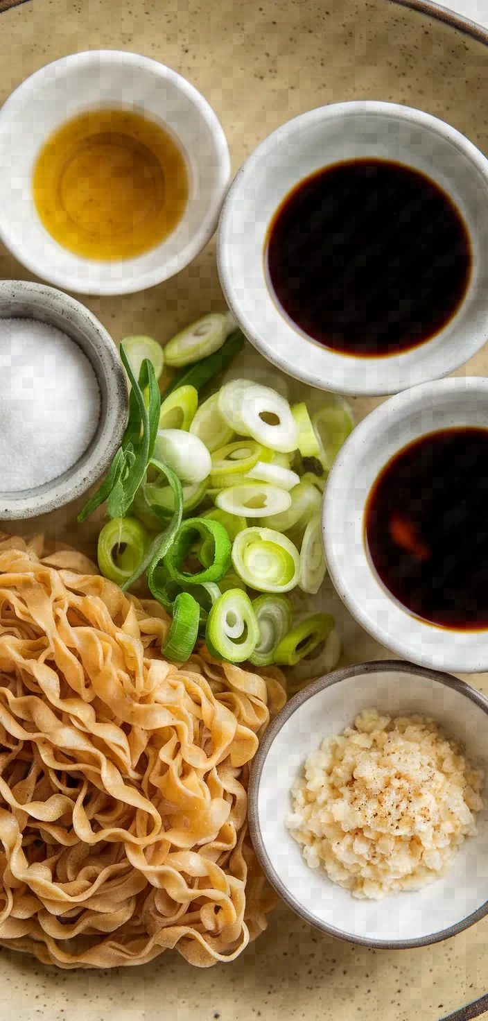 Ingredients photo for Spring Onion Oil Noodles Recipe