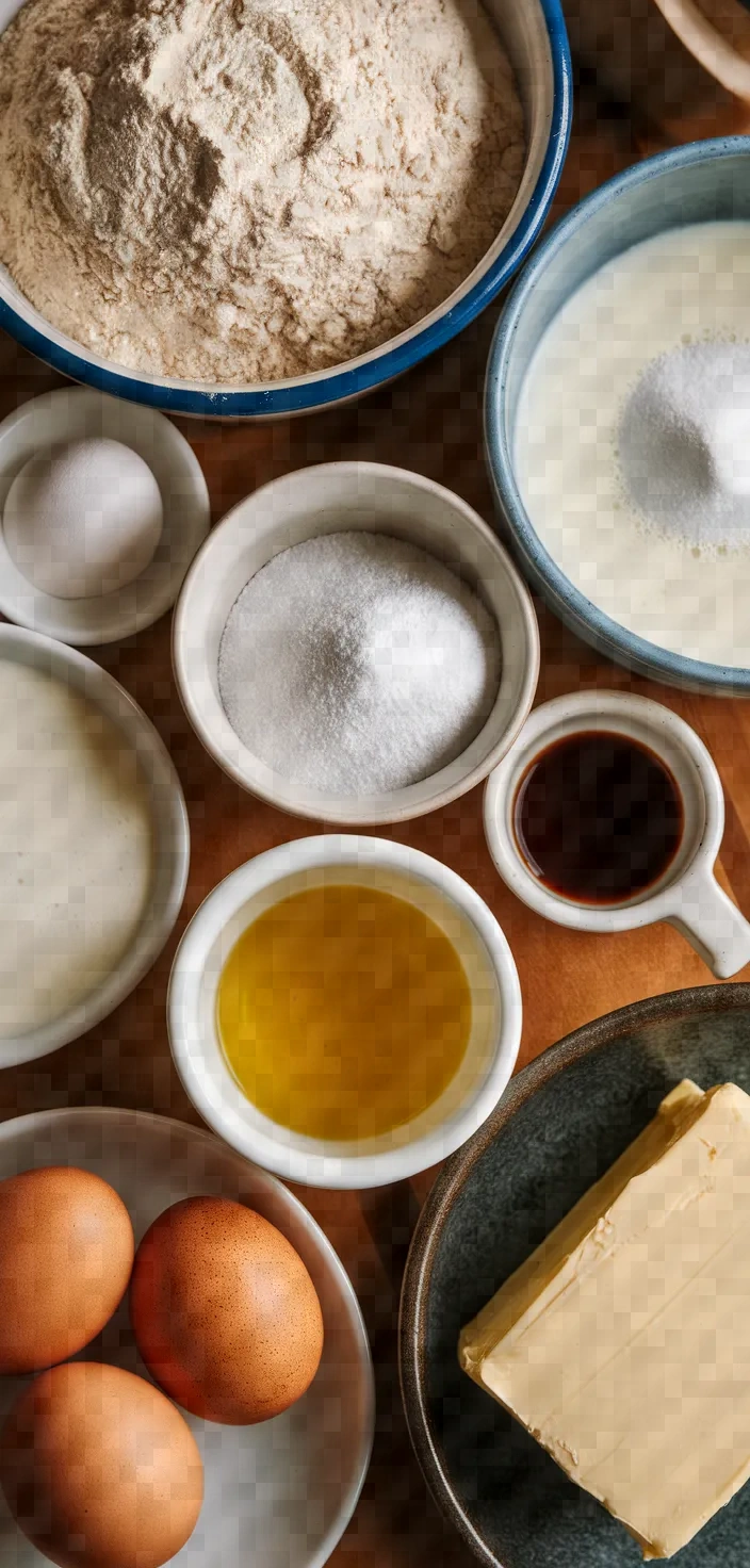 Ingredients photo for Steamed Custard Buns Recipe