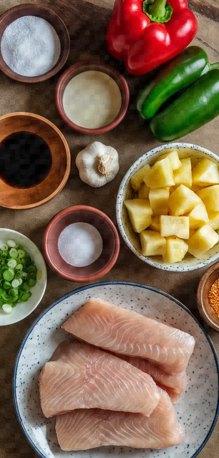 Ingredients photo for Sweet Sour Fish Recipe