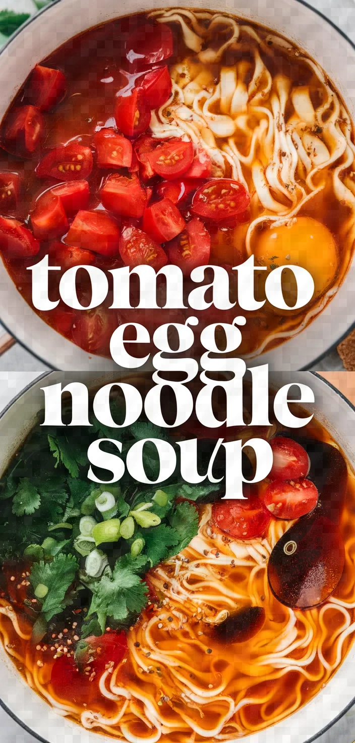 Photo of Tomato Egg Noodle Soup Recipe