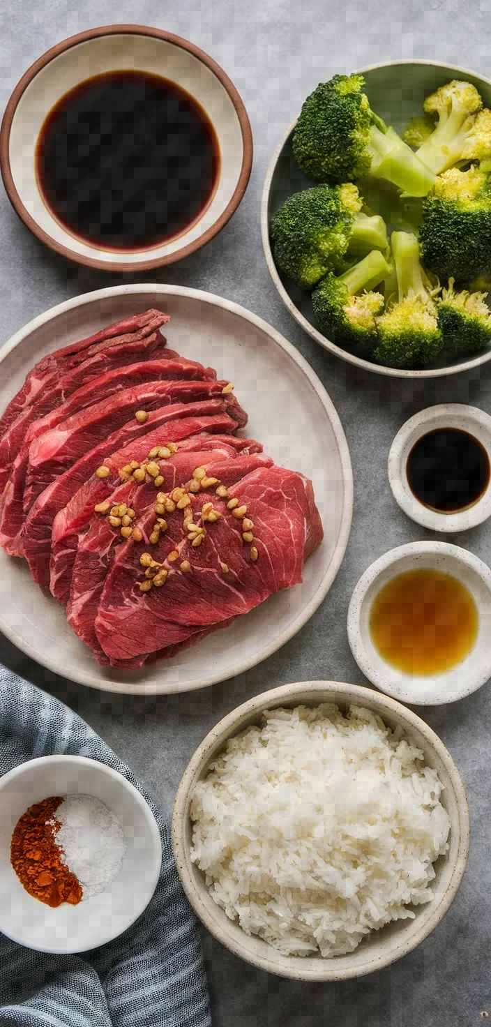 Ingredients photo for Beef And Broccoli Recipe