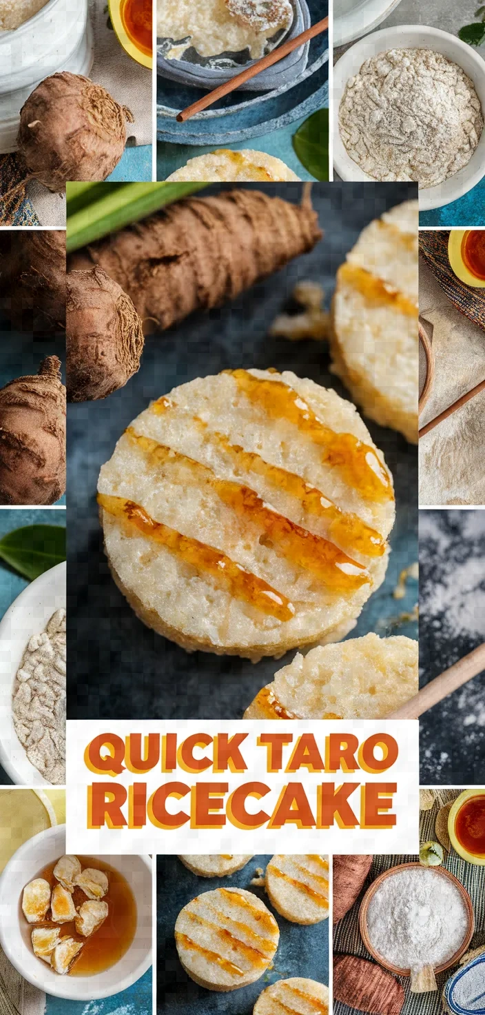 A photo of Quick And Easy Taro Ricecake Recipe