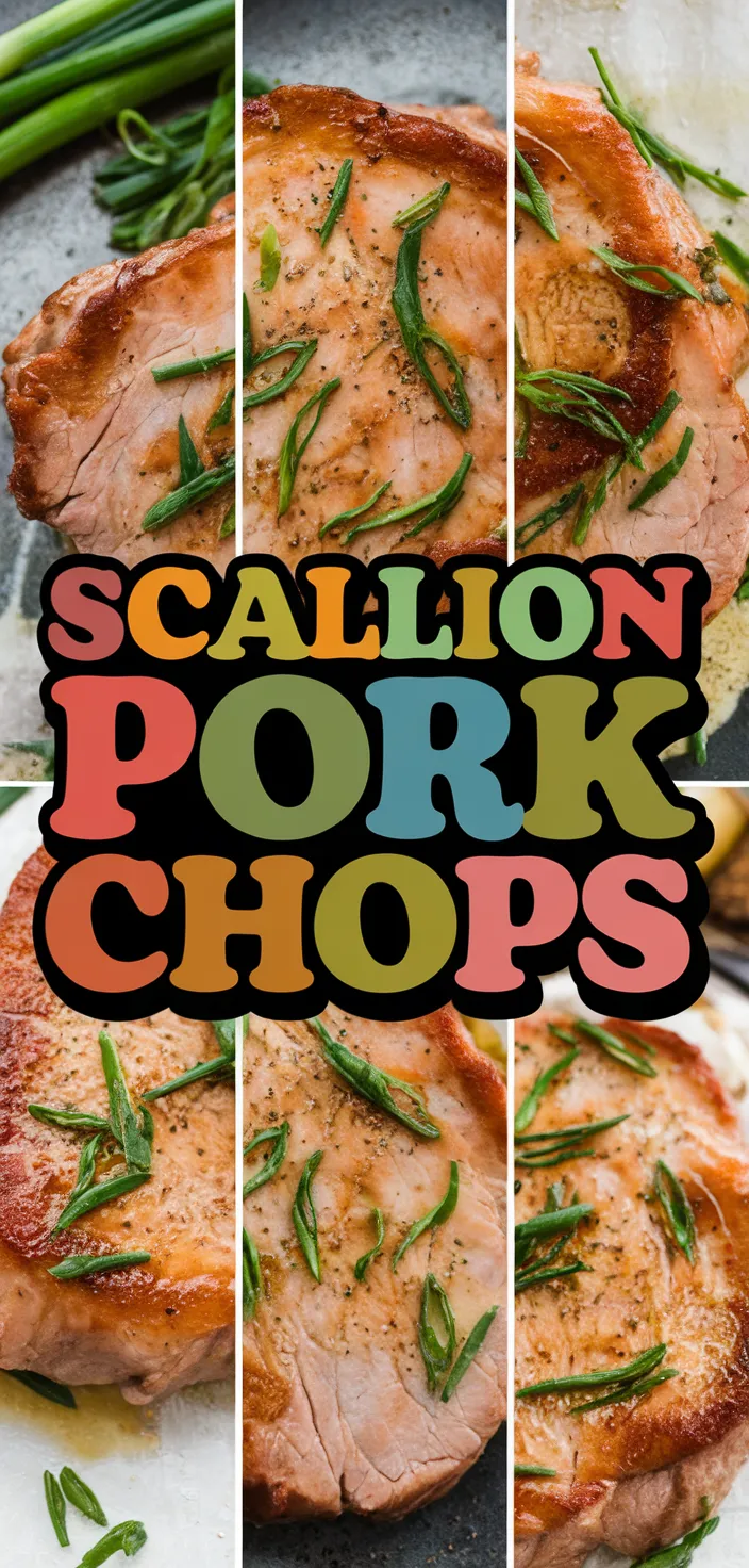 A photo of Scallion Pork Chops Recipe