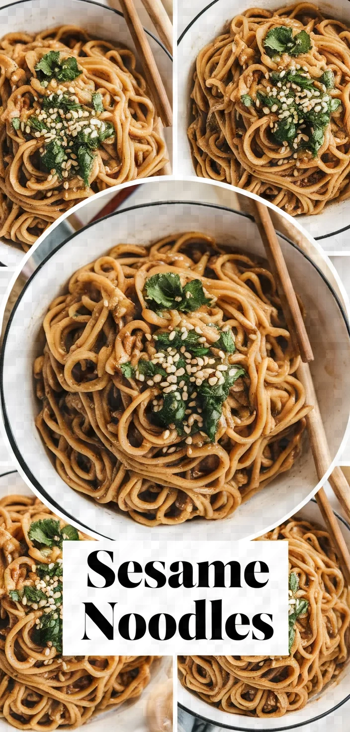 A photo of Sesame Noodles Recipe