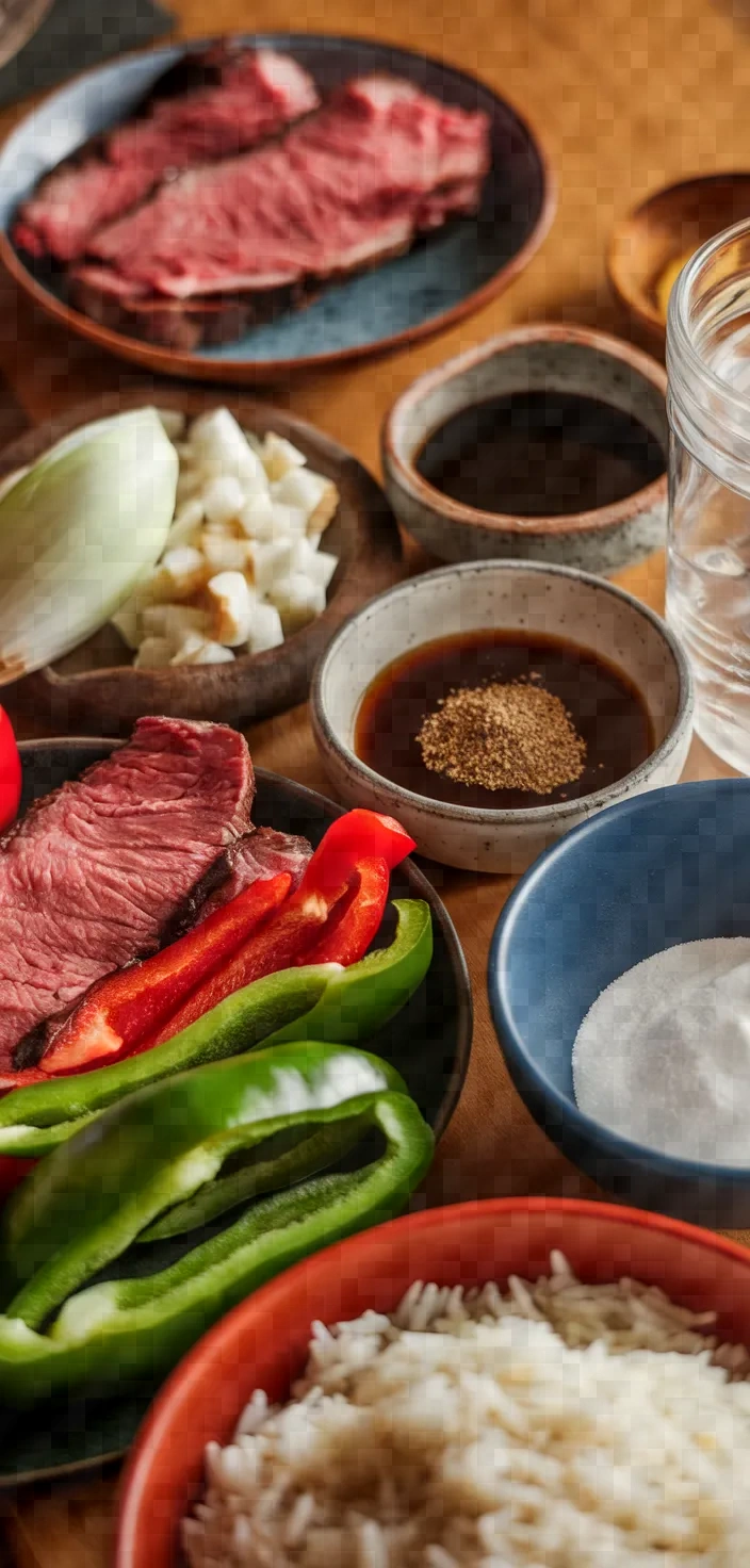 Ingredients photo for Pepper Steak Recipe