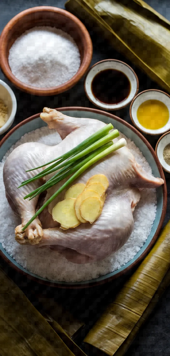 Ingredients photo for Salt Baked Chicken Recipe