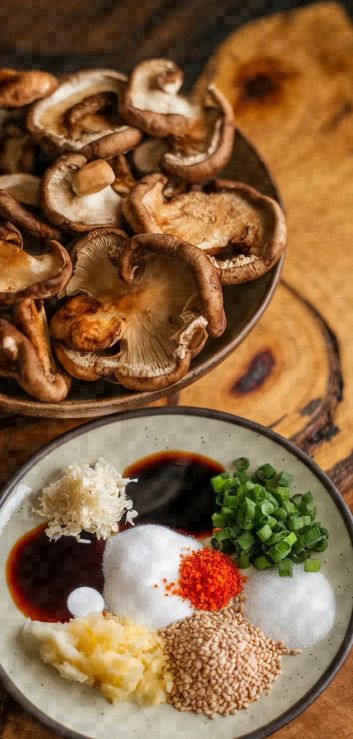 Ingredients photo for Shiitake Mushrooms Recipe