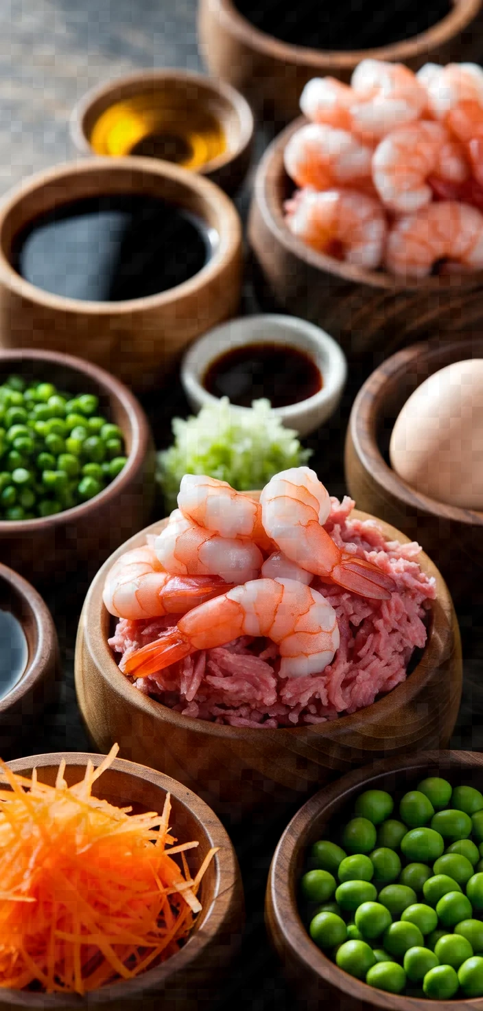 Ingredients photo for Shrimp Pork Shumai Recipe