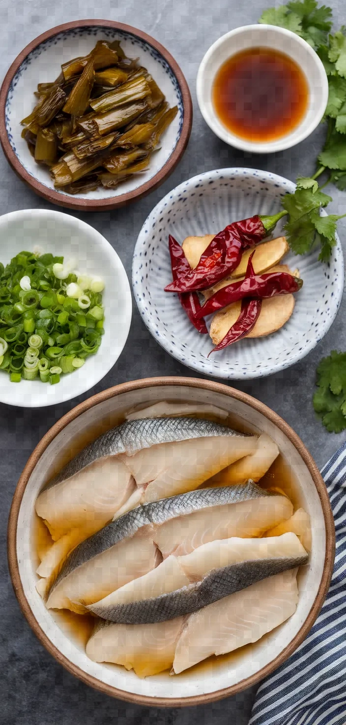 Ingredients photo for Suan Cai Yu Recipe