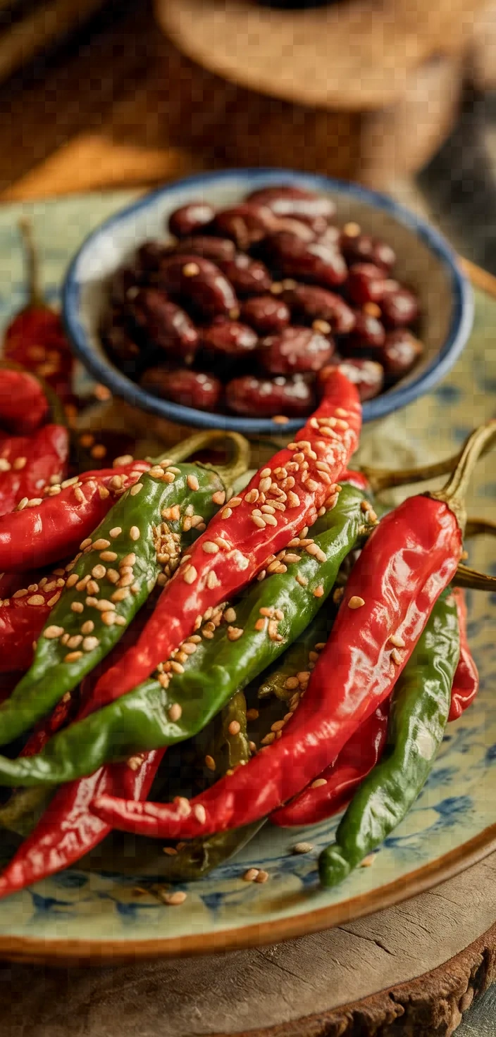 A photo of Fried Chili Peppers With Preserved Beans Recipe