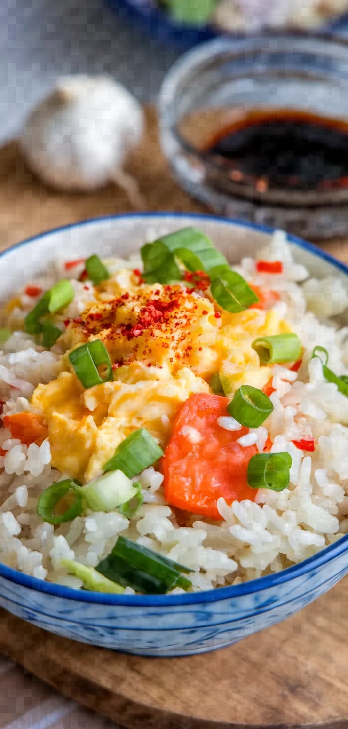 Ingredients photo for Super Quick Veggie Fried Rice Recipe